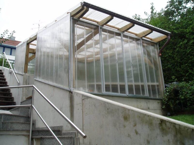 Einhausung in der Steigung Einhausung in der Steigung