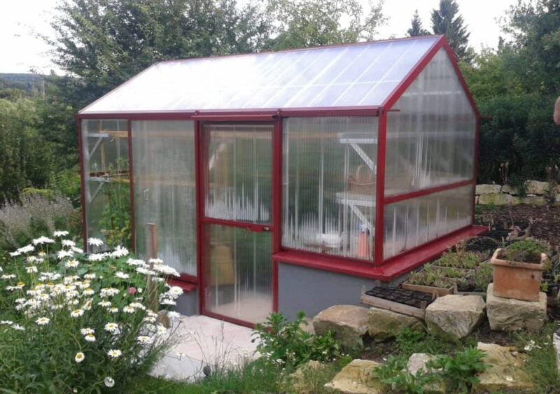 Hochbeet – Gewächshaus 2,5x4m