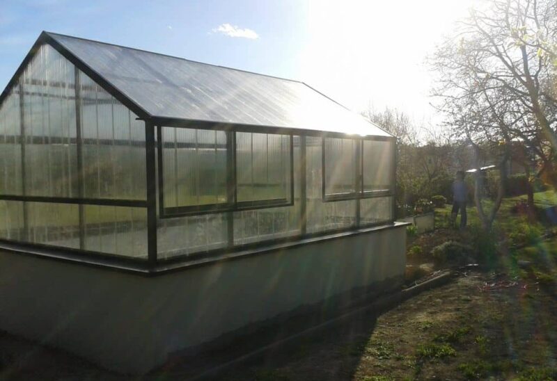 Hochbeet – Gewächshaus 3x4m